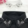 Bow Ties 2022 Women Shirt Detachable Collar Female Half Handmade Beads Fake Necklace Tie False Nep Kraagie