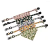 Chien Colliers Coton Fleur Chat Collier Cravate Salive Serviette Pet Décoration Écharpe Petits Accessoires
