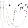 Brillenketens lietglas voor vrouwen colorf kralen zonnebril ketting leeshouder riem riem koorden lanyards eyewear houder d carshop2006 am4vl