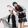 남성 재킷 varsity jackets 젊은 사람들 가을 품질 패치 워크 컬러 지퍼 버튼 스포츠 코트 여자 팀 야구 재킷 220912