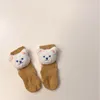 0-4Tかわいいベアベイビーソックス幼児幼児動物熊綿靴下の子供向け9色