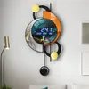 Zegary ścienne Nowoczesne LED Digital 3D Luminous Mute Electronic Creativity Jump Druga dekoracja domu 220909