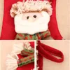 Christmas Decorations Stockings Socks Santa Elk Bear Snowman Plush Candy Gift Bag Fireplace Xmas Tree Hanging Decor Home Ornaments 220912