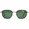 Sonnenbrille Vintage Mode unregelmäßige Polygon Titan Hugo Import Acetat Hochwertige UV400 Polarisierte Frauen Mann Brillen