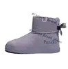 2022 botas de nieve de diseñador para mujer lujo triple negro castaño púrpura rosa azul marino moda clásica tobillo bota corta para mujer damas niñas botines zapatos de invierno