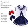 Kledingsets Sailor School Uniform Japanse mode meisje rok babyjongen cheerleader chique team draag Koreaanse kinderen kostuum