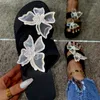 Slippers Fashion Women Shoes Crystal Butterfly Women's Sandals Summer Open Toe Flip Flops Indoor Ladies Elegant Platform