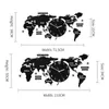 Horloges murales MEISD sans poinçon grande carte du monde autocollants bricolage horloge murale montre à quartz muet moderne auto-adhésif conception Horloge Art 220909