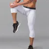 Pantaloni da uomo Pantaloncini da allenamento da uomo Abbigliamento sportivo Calzamaglia da corsa Leggings da palestra per uomo Yoga Compressione Esercizio Spandex