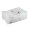 Clothing Storage 2Pcs Foldable Bag Clothes Blanket Quilt Closet Sweater Organizer Box Home Bags Supplies