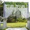 Wisteria Artificial Flower Hanging Wreath Rattan Artificial Flower String Arch 12pcs Lot Wedding Home Decoration Garden Decoration 912