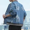 Mens Jackets Autumn Mens Jackets Cartoon Printing Slim Fit Arrivaled Baseball Collar Ourdoor Jacket Outwear 220912