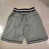 2021 Team Basketball Short Just Don Stripe Sport Shorts Hip Pop Hose mit Tasche Reißverschluss Jogginghose Lila Weiß Bck Rot Grau Herren genäht