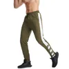 Pantalons pour hommes Pantalon homme côté bande mode pantalons décontractés hommes gym muscle pantalon maigre piste bas pantalons de survêtement streetwear hommes pantalons de jogging T220909