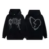 Designer Modemerk Hoodie Revenge Keel Skull Print Hooded en Cashmere Sweater Male paar High Street losse jas