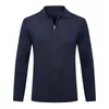 Mens Sweaters OECHSLI Sweater wool mens warm fashion business zipper elasticity embroidery high quality big size M5XL 220912