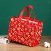 Christmas Decorations Non Woven Fabric Waterproof Gift Tote Bag 2023 Party Folding Clothing Storage Package Shopping