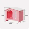 kennels pens Modern Plastic Dog Houses Creative Garden Dogs Kennel Four Seasons Universal Indoor Balcony Pets Cage Homestay Kitten Villa 220912