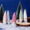 5 PCS/Lot Christmas Tree Hanging Gnomes الحلي المصنوعة يدويًا السويدي توم ديكورز الفخمة الاسكندنافية سانتا قزم XBJK2209