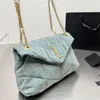 Lamb fleece Crossbody Designer Torby LOULOU Kobiety Pikowane Torebki 2022 Moda Luksusy Łańcuch Skóra Bydlęca Torba Na Ramię Z Prawdziwej Skóry Torebka Czarna messenger Tote Bag