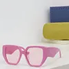 Новые солнцезащитные очки для дизайна моды 0956S Cat-Eye Plate рама проста и универсальный стиль UV400 Outdoor Gropate очки оптовые горячие виды на очки