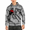 Herren Hoodies Triple A Kapuzenpullover Herren Herbstkleidung Loose Wild Animal Print Hong Kong Style Freizeitjacke Trend