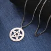 Pendentif Colliers My Shape Wiccan Pentagram Collier Runes Strass Acier inoxydable Supernatural Star Amulette Talisman Bijoux Vintage