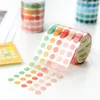 Geschenkwikkeling Leuke huisdierlijm snoepkleur base decor cirkel rond stickers schrijven washi tape stip