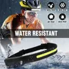 Headlamps LED Head Lamp COB Headlamp Sensor Headlight With Built-in Battery USB Rechargeable Torch 5 Light Modes Work