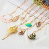 Colliers pendants Bohemian Natural Cowrie Shell Collier Conch Chain Fashion Hawaii Summer Beach Bijoux Femme Girl Gadon