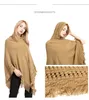 Poncho a righe oblique con poncho con frange sciallato da donna stile bohémien RL208