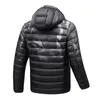 Mens Jackets Men Waterproof Heated Jacket USB Winter Outdoor Electric Heating Jacket Warm Sprot Thermal Coat Clothing Heatable Cotton Jackets 220909