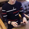 Mens Sweaters Korea Grey Sweaters And Pullovers Men Long Sleeve Knitted Sweater High Quality Winter Pullovers Homme Warm Navy Coat 3xl est 220912