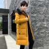 Men's Down Parkas Winter Jacket Men Men Long Parka Coats Autumn Puffer Men sobrecarrete fora de casca casual casual com capuz longo