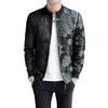 Herrenjacken Frühling Bomberjacke Männer Slim Fit Jacquard Jacken Mantel Masculina Schwarz Grün Herren Casual Baseball Uniform Pilotenjacke 220912