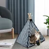 Kennels canetas pet tenda de pet house gato t￺nel port￡til tenda de cachorro pequeno c￣o de cachorro cama de canil quente gato quente casa externa casa dormindo cama de dormir 220912