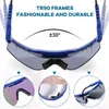 2022 Diseñador Sport Gafas de sol polarizadas Pits de moda Goggles deportivas para hombres Mujeres UV400 Aftuaria a prueba de viento C1655340
