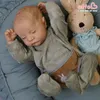 Dolls RSG 17 Inch DIY Blank Kit Levi Sleeping Lifelike Reborn Baby Vinyl Unpainted Unfinished Parts Christmas Gift 220912