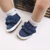 Athletic Shoes Born Girl Prewalker Soft Bottom Anti-slip Footwear Classic Solid Color Princess Crib Lace Flower Baby Baby