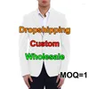 Men's Suits OGKB Blazers Men 3D Printing Aesthetic Korean Fashion Sport Jacket Young Autumn Hip Hop Blazer Slim Casual Clothing Supplier