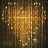 Dizeler Yiyang 2x1.6m Kelebek şekli LED String Lights 34 kalp Çok renkli tatil düğün dekoracao perde lambaları e uk au