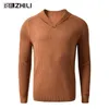 Pulls pour hommes Vintage hommes col châle pulls décontracté coupe décontractée pull tricoté pull 220912