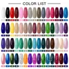 Nail Art Kits MEET ACROSS 20Pcs/set Color Gel Polish Set Colorful Semi Permanent UV Led Varnish Soak Off Lacquers Base Top Coat