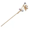 Gold Silver Silver Vintage Lotus Flor Longo Hairpin Beck Stick Metal Hair Pins Acess￳rios Mulheres J￳ias de Cabelo de Banqueto