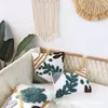 Kudde Marocko Tufted Cover 45 45 cm Loop Velvet Brodery Leaf Soffa Throw For Living Room 2022