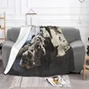 Mantas Manta de gran danés Funda de sofá Decoración de vellón Animal Transpirable Manta ultra suave para ropa de cama Edredón de coche