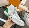 Scarpe casual flat top da uomo in pelle urbana bianco verde designer sneakers basse con fondo in gomma comfort scarpe da allenamento per allenatore taglia 39-45