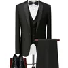 دعاوى الرجال بليزرز مجموعات Homme عالية الجودة رفيعة النحال نوبة الرجل Mariage Solid Tuxedos فستان زفاف الأعمال غير الرسمية Blazervestpants 220909