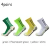 Chaussettes de sport 4pairsset Football Anti Slip Grip Baseball Soccer 220912