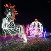 Strängar Yiyang ledde Fiesta de Navidad 300LED 30M 220V Dekoration Multicolour Colorful String Light Wedding Year Party Decor. Lampa